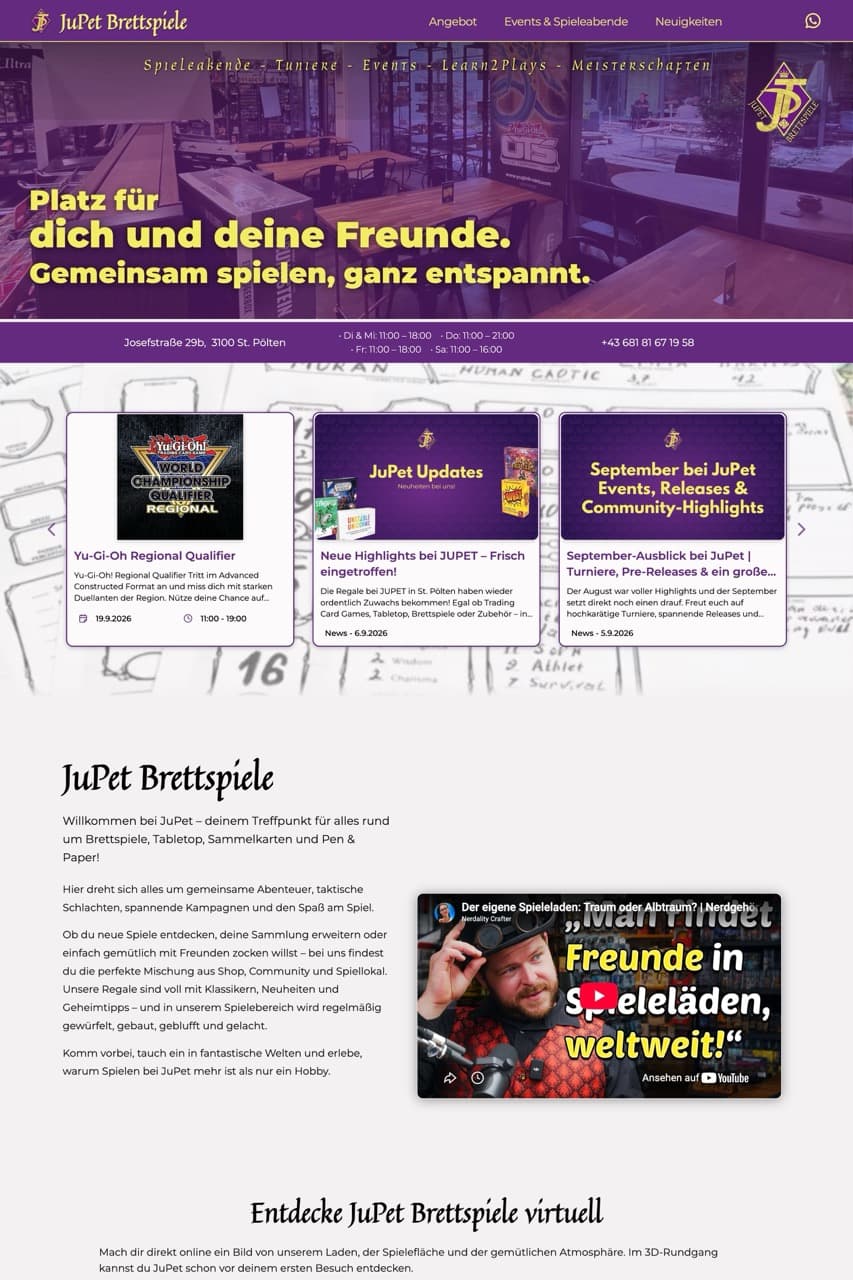 Projekt: Jupet (Website mit CMS) - Referenz von Optimized-Web